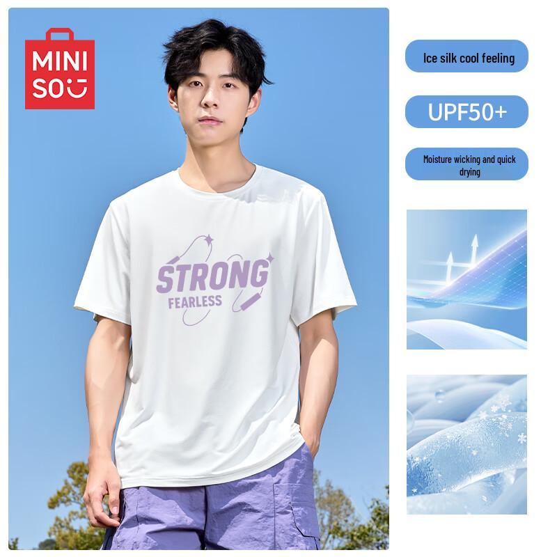 MINISO Men s Outdoor Sun Protection Quick-Dry Graphic T-Shirt 3XL
