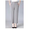 Middle Aged Women's Pants Summer Thin High Waiste Elastic Loose Straight Pants Casual Trousers
