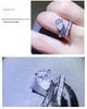 3 Carat Moissanite Water Drop Twisted Ring in D Color, New Arrival for Women, European and American Style.