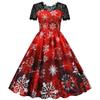 QICED Fashion Summer Spring  Short Sleeve O-Neck Casual Dresses