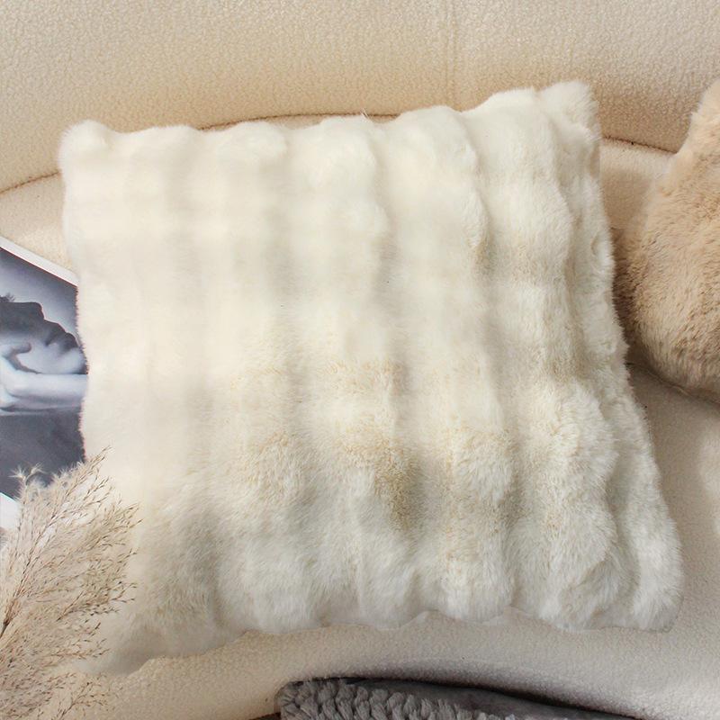 Cream Style Light Luxury Luxury Pillow Case Pillow Living Room Sofa Bedroom Bay Window Cushion Cushion Backrest