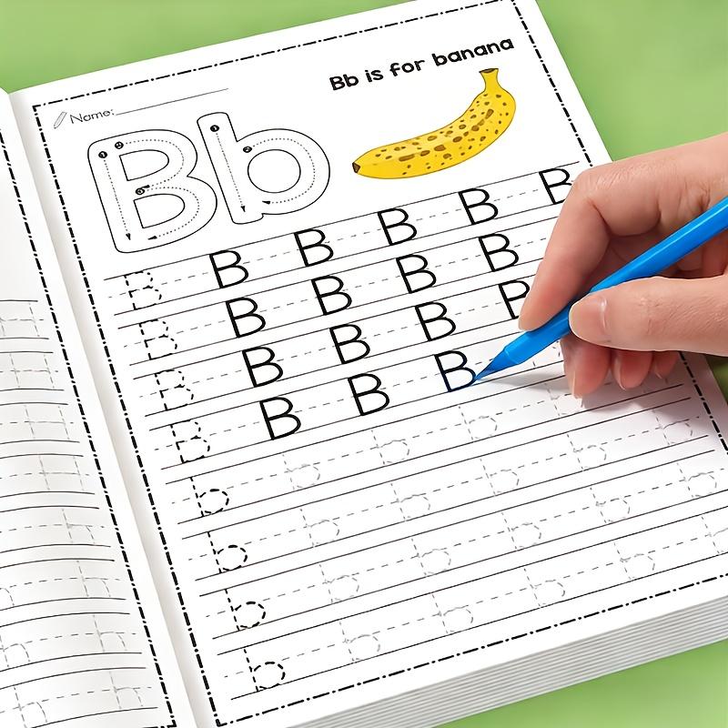 32-Page Preschool Handwriting Practice Copybook Workbook for Alphabet A-Z Writing and Pen Control Training at Home and School