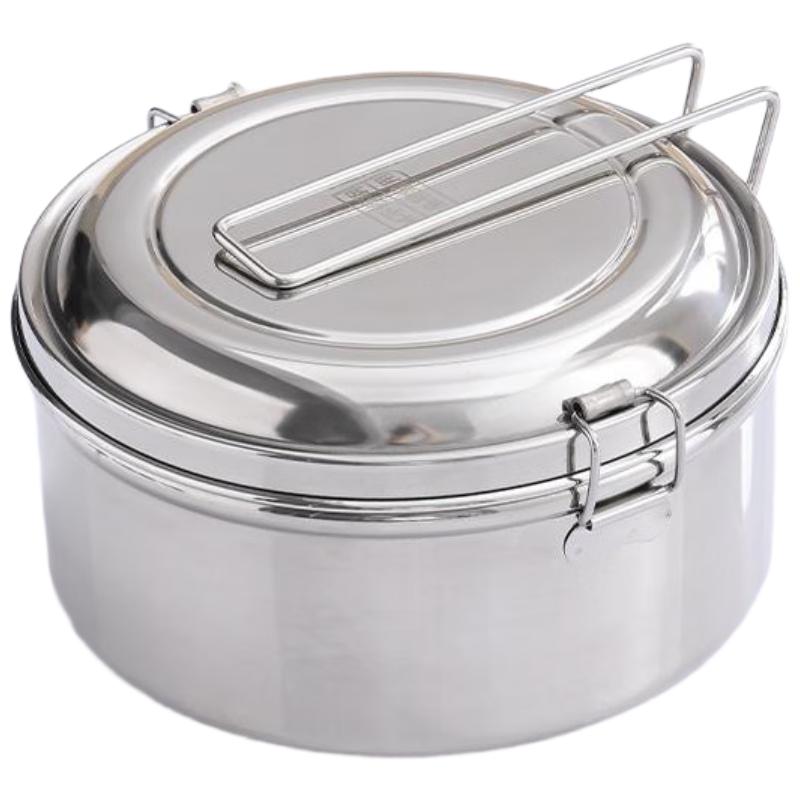 Fango Kitchen Stainless Steel Round Lunch Box