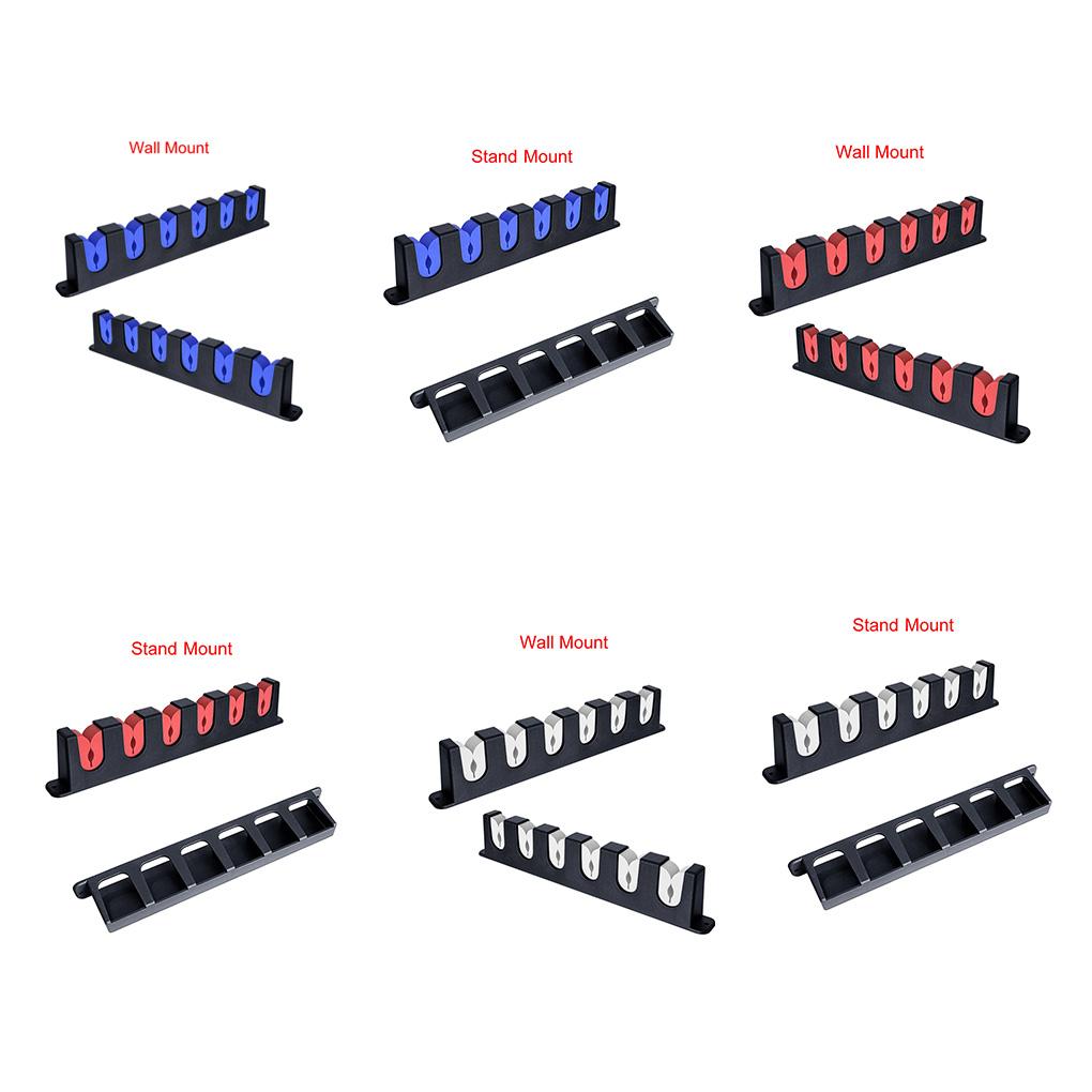 Fishing Pole Display Rack 6-Rods Bracket ABS Plastic Wear-resistant Stable Storage Organizer Garage Cabin Basement Tackle