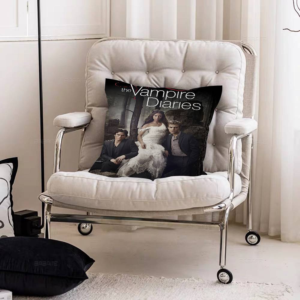 Movie The Vampire Diaries Cushion Cover Pillowcase Upholstery Sofa Throw Pillow Home Decor Pillowcas