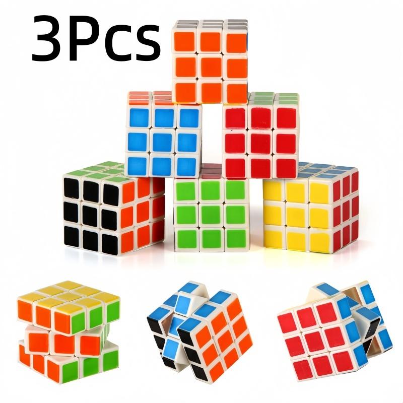 3PCS 3CM Mini Cube Puzzles 3x3x3 Fun Party Favors Kids School Rewards Classroom Prizes Perfect for Birthdays Easter Christmas