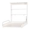 ROBA Table à Langer Murale Pliante avec Matelas à Langer et Étagères Intégrées - Facile à Installer - Bois Blanc