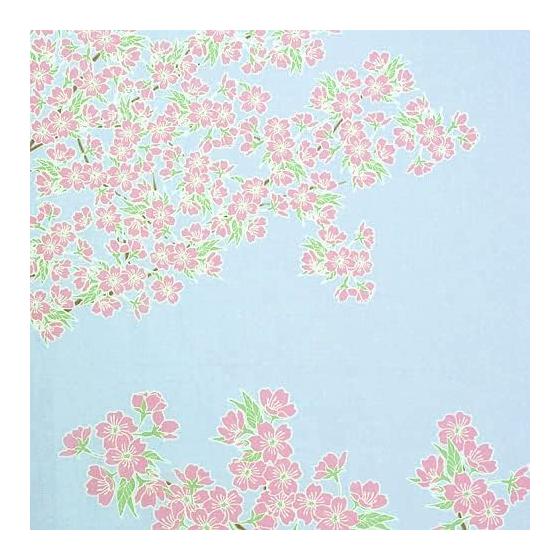 Sen no Anbo Tenugui "Sakura in Full Bloom Against a Clear Sky" 100% Cotton Tokka Made in Japan 35cm x 100cm