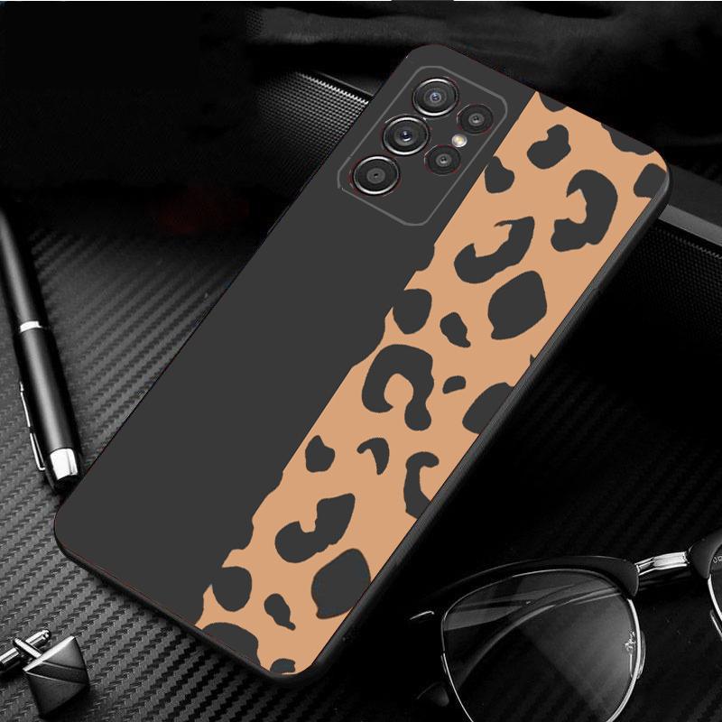 Phone Case for Samsung S26 S25 S24 S23 S22 Ultra S23 S22 S25 Plus S24 FE S26Edge Pink Leopard Print Case