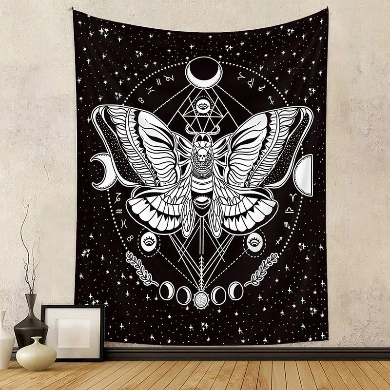 

Bohemian Butterfly Tapestry for Wall Background Decorative Cloth for Living Room Bedroom Beautiful Mandala Wall Hanging Cloth 74x94cm(29x37in)