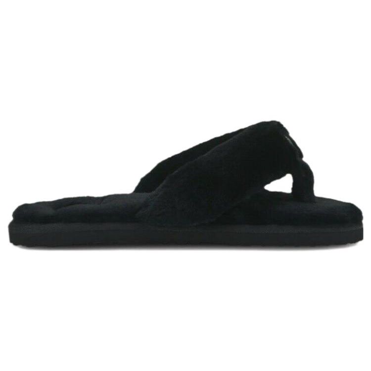 Puma Fluff Flip Comfortable Lightweight Sports Slippers Women Slippers Black 385349-01