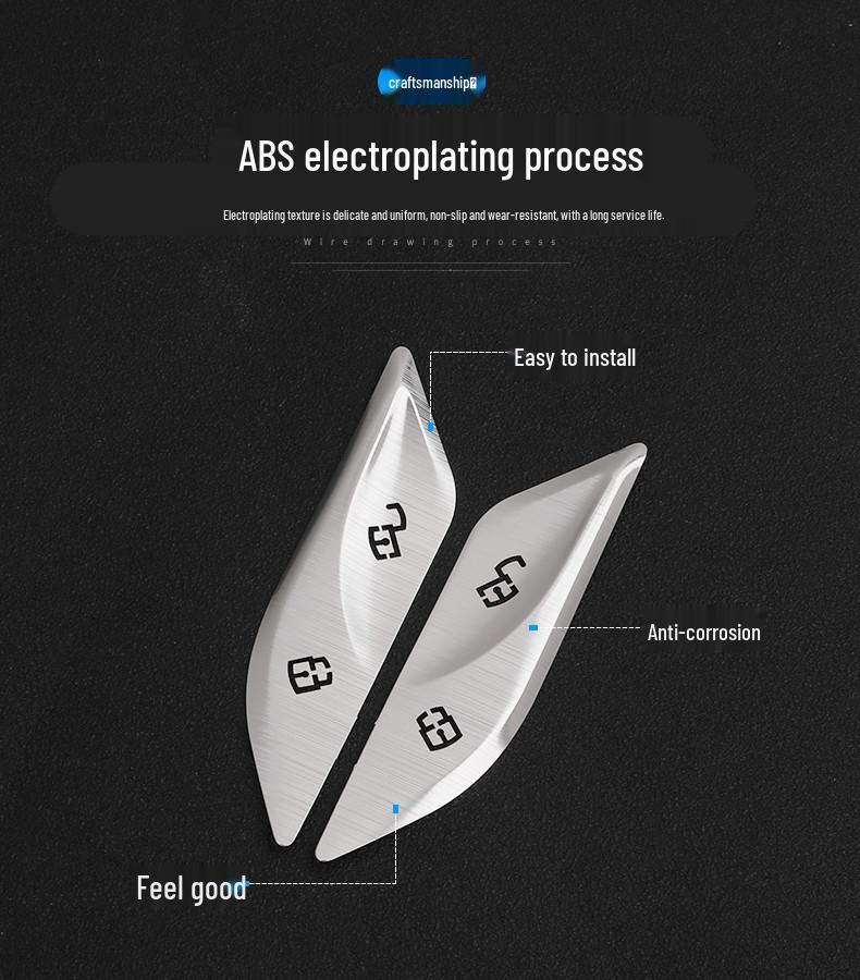 BMW 5 Series 6GT Door Lock Button Stickers (2018-2023 Models)