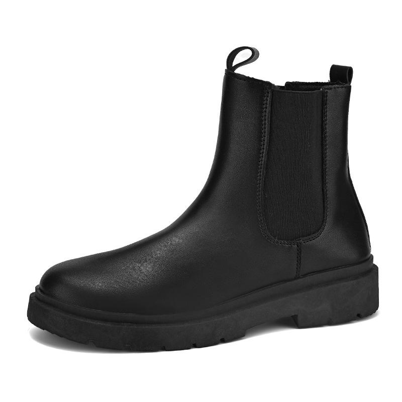 British Martin boots retro Chelsea boots mid-top winter high-top leather shoes
