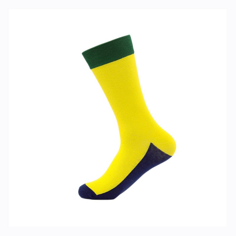 Fashion Colorful Brand Men Socks 20 Colors Striped Plaid Diamond Socks Men Cotton Casual Crew Socks