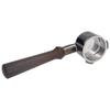 Coffee Portafilter 51mm Ergonomic Black Rosewood Handle Bottomless Zinc Alloy Portafilter for