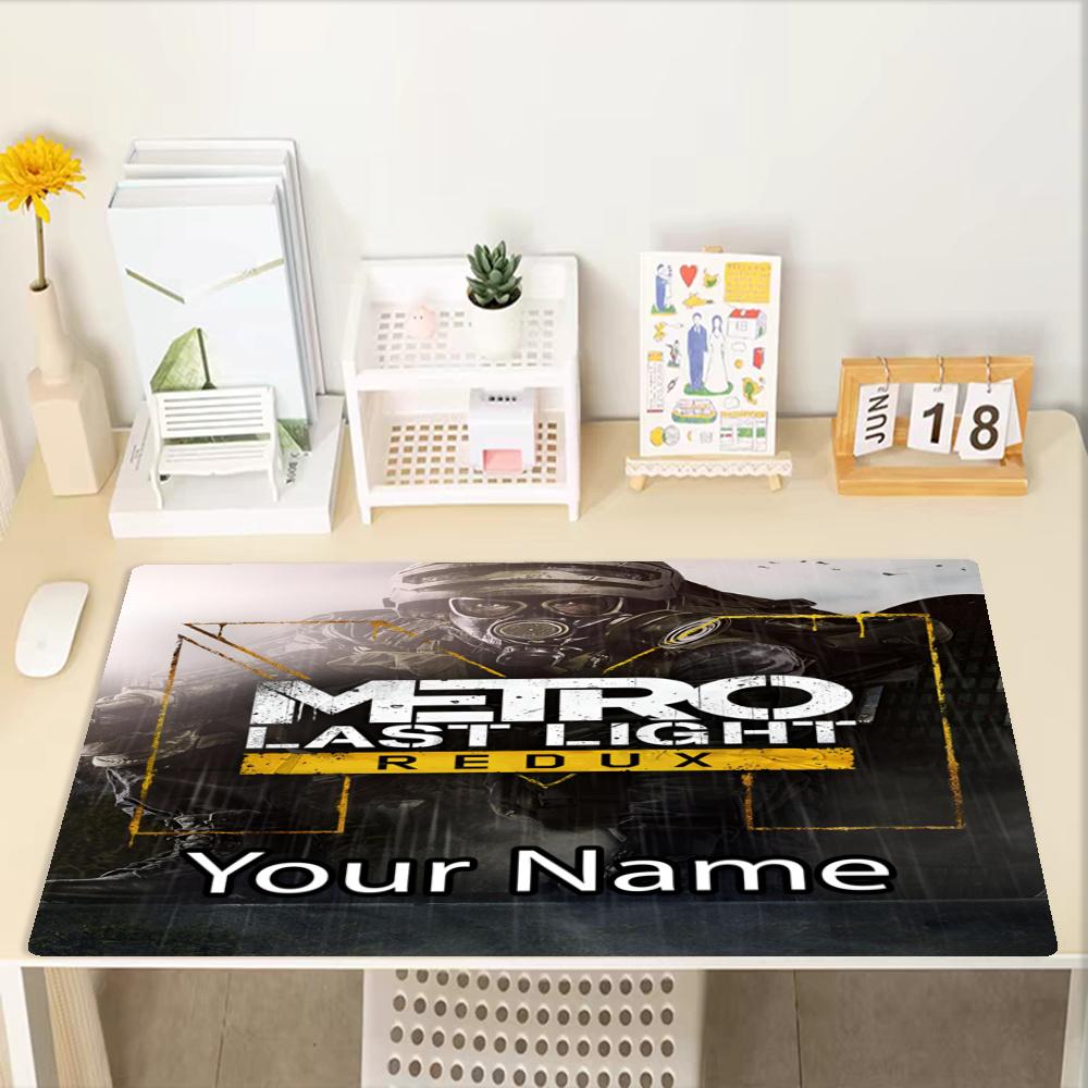 Custom Name Metro Theme Mouse Pad, Non Slip Rubber Base, Multifunctional Office & Home Decor, Perfect for Workspace Personalization.