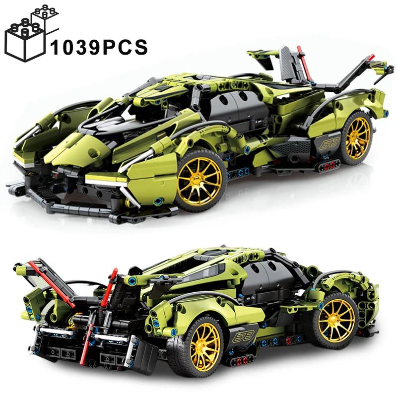 

1039PCS Technical Vision GT Concept Speed Car Building Blocks MOC Assemble Bricks Toys Gifts For Adult Boy No Original Box
