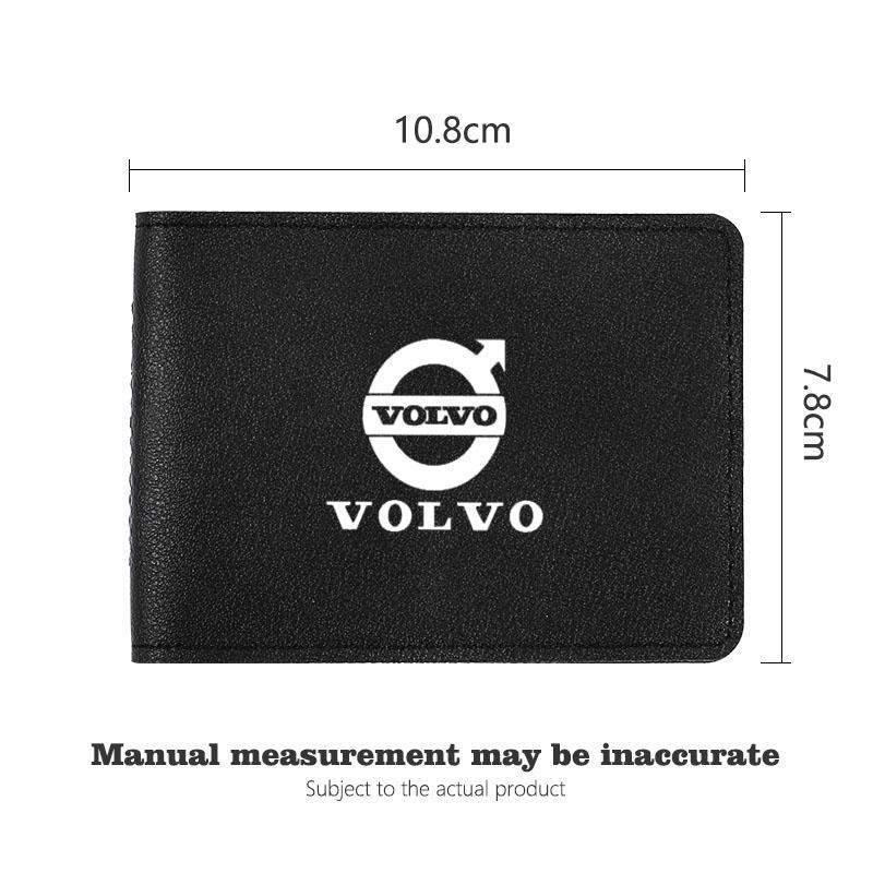 Car Driver License Holder Leather Credit Card Wallet Cover For Volvo ES90 EC40 EX40 EM90 XC90 V90 V60 XC60 V40 S80 S60 S90 C40 X JP6