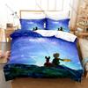 Cool Vintage Rose Fox Planet Pattern 3 In 1 Bedding Set Quilt Cover With Two Pillowcases Sweet Bedroom Home Gift Little Prince A