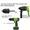 4Pcs Heavy Duty Metal Drill Chuck Adapter Set With Universal Adapters Fits Multiple Power Tools For Diy Woodworking Projects