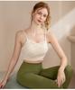 Women's Sleeveless Mesh Yoga Top with Built-in Sports Bra and Chest Pads