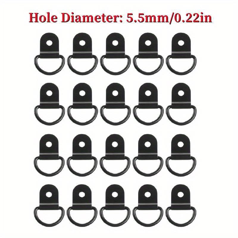 20 buc/set Inele de ancorare în formă de D Fier Oțel inoxidabil Inel de ancorare pentru marfă pentru Mașină Camion Remorci RV Bărci