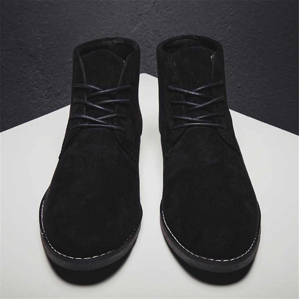 Men's Classic Leather Martin Boots - Fashionable High-Top Casual Shoes