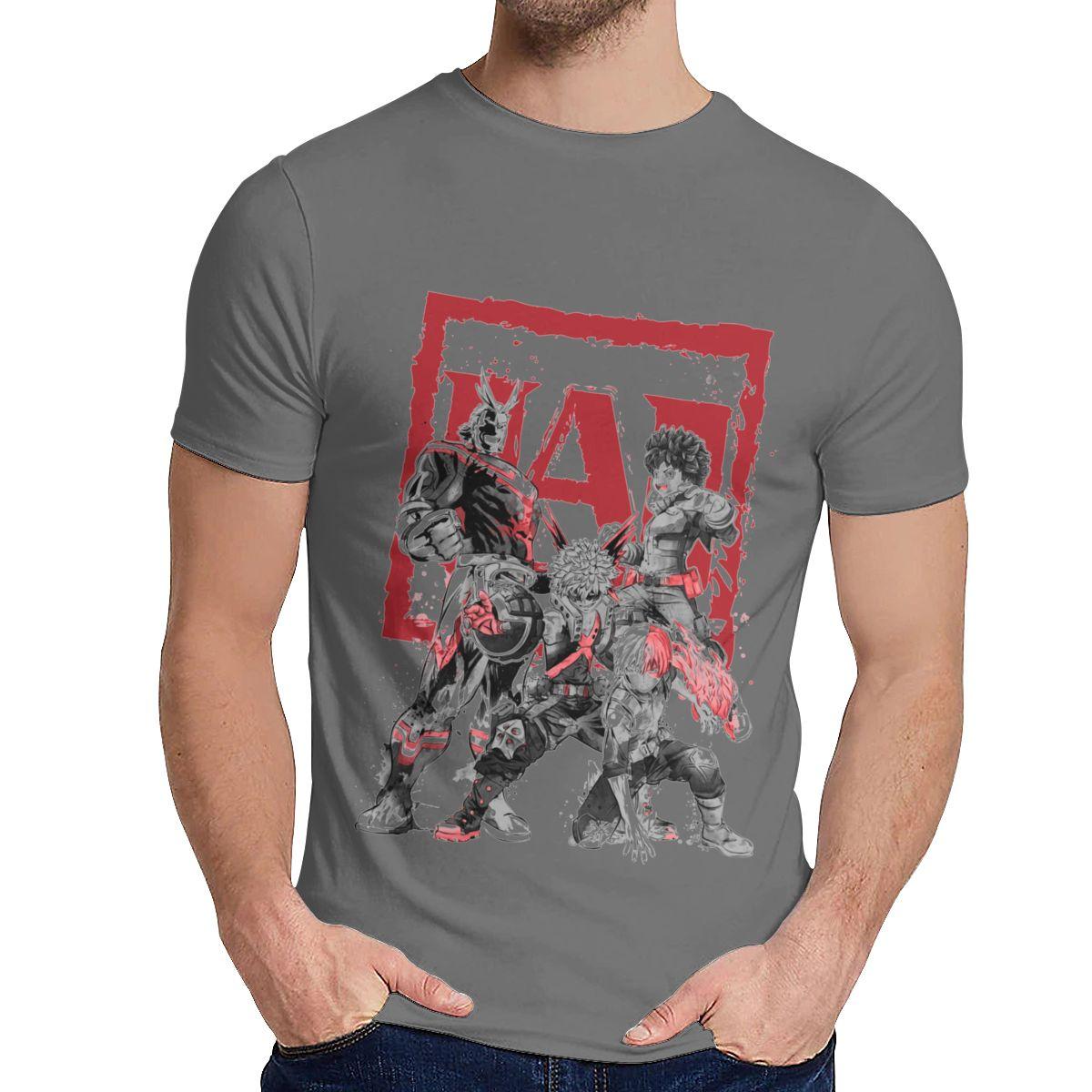 Unisex My Hero Academia Tee Shirt My Heroes Nice Cotton Round Collar Retro T S