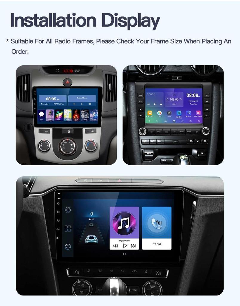 9-10 Inch Android Car Smart Screen Navigation & Reverse Camera System