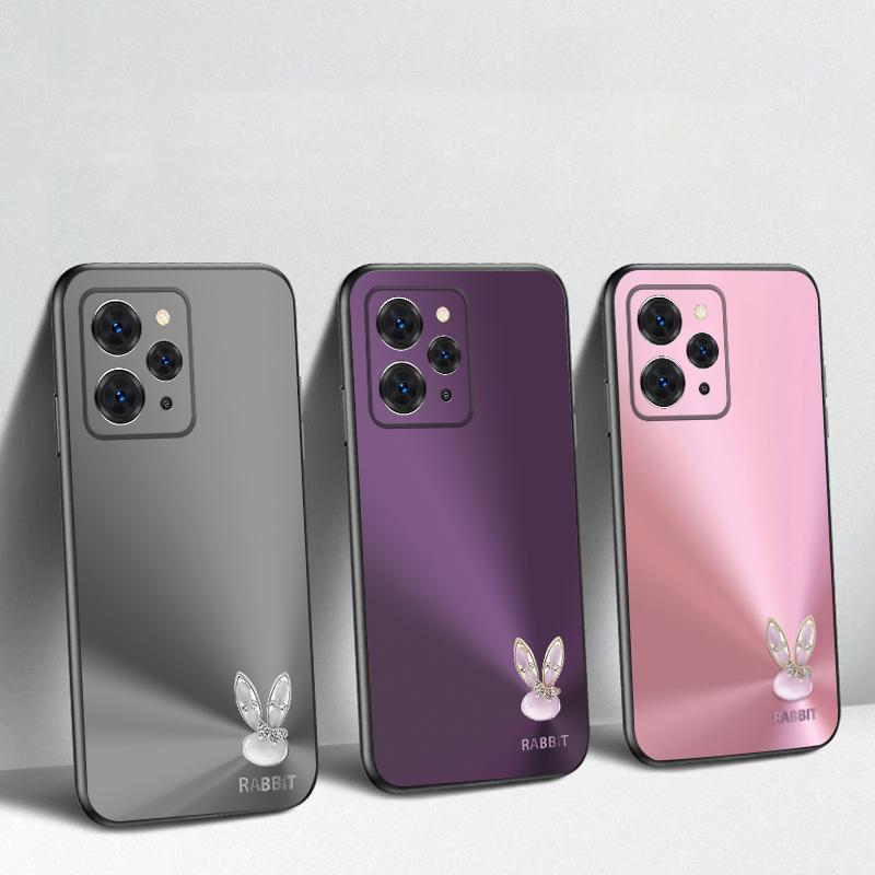 A Cute Light Blue Rabbit For Redmi Note 9 9S 10 11 12 12S 13 Pro+ Plus 5G India 14 Pro Global 14S 13C 14C TPU Soft Phone Case