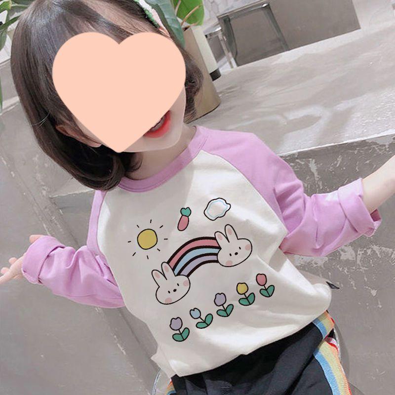 Korean Style Girls' Long-Sleeve Base Layer T-Shirt - New Autumn Trend 2025