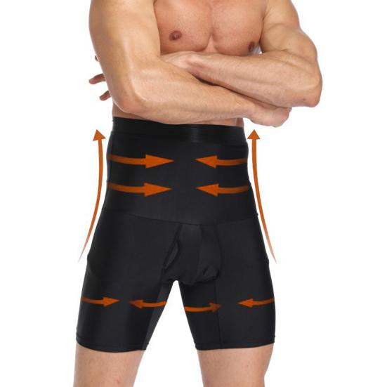 Bărbați Modelator Talie Slăbire Elastic Talie Înaltă Control Abdomen Skinny Exercițiu Compresie Aplatizează Abdomenul Boxeri Bărbați Îmbrăcăminte Bărbați
