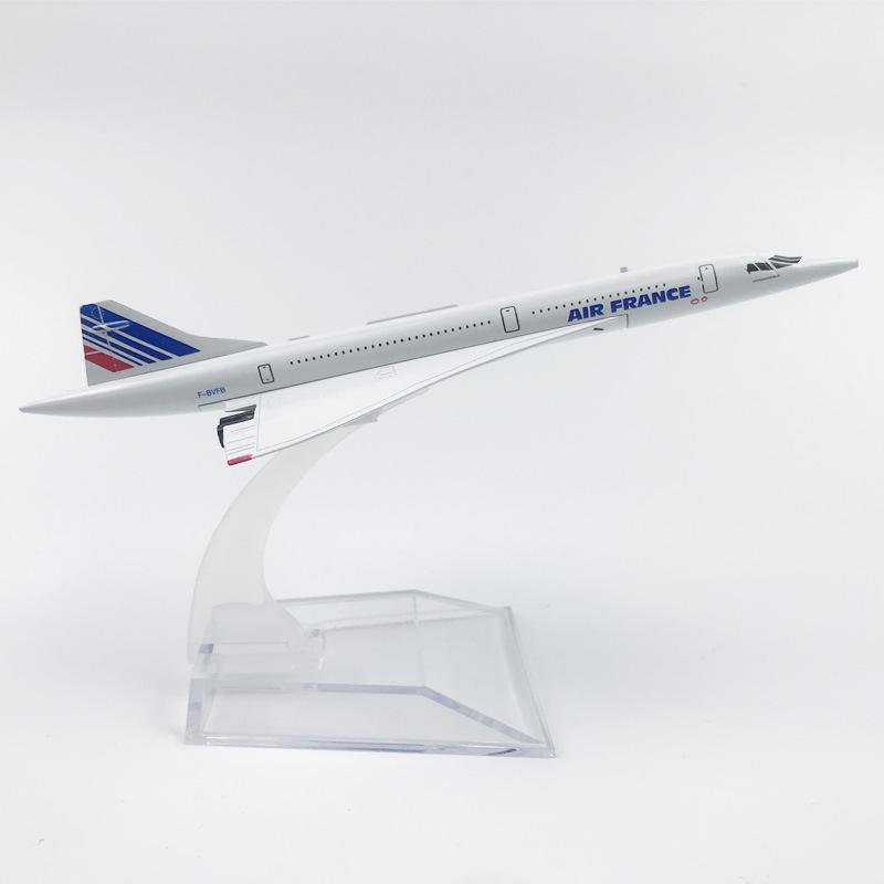 

16CM Alloy Airplane Model French Concorde Collection With Landing Gear Children s Toy Gift Hobby