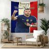 Mbappe Custom Your Name Wall Decor Tapestry Art For Pet Memorial Birthdaywedding Party Backdrop Family Gift