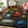 Arowana Collection Pattern Rug Floor Mat for Living Room or Bedroom Soft and Comfortable Carpet a Gift for Birthday and Holiday.