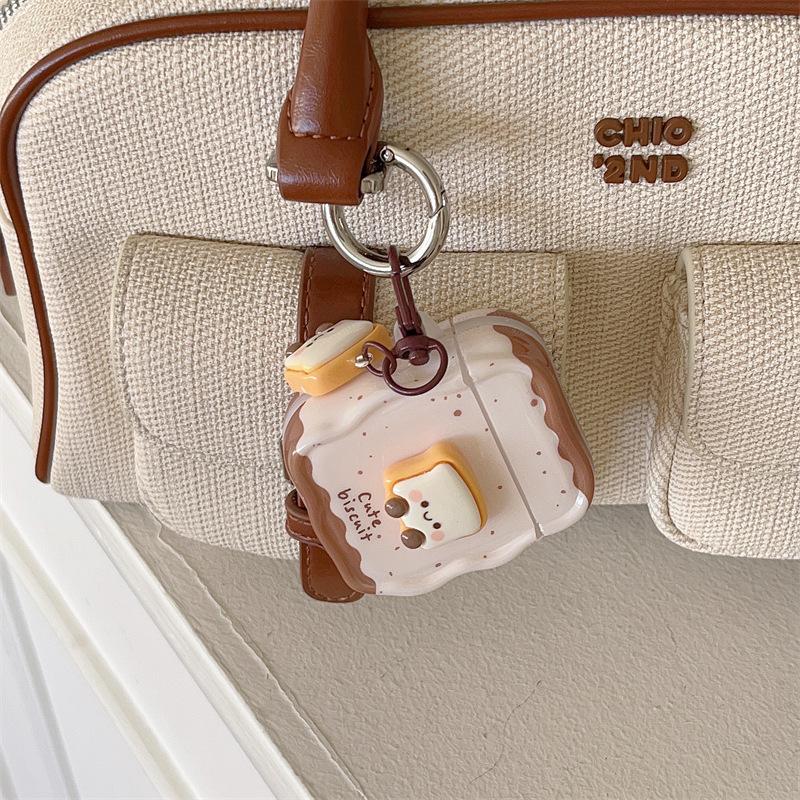 Three-dimensional toast bread for AirPods pro1 generation protective cover 1 generation pro1 generation apple bluetooth headset case