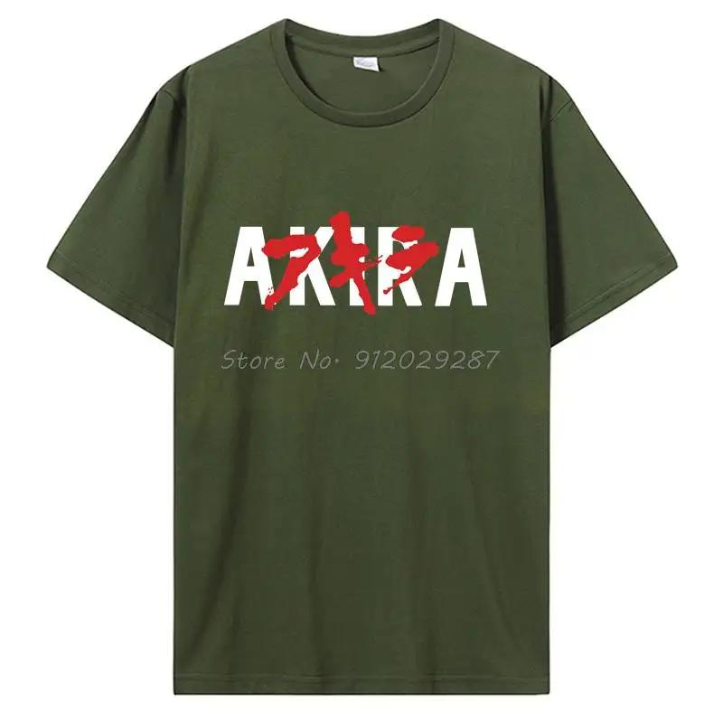 Akira Anime Graphic T-Shirt Japan Vintage Manga T Shirt WoCotton Tee Summer Streetwear Casual Tops Tshirt