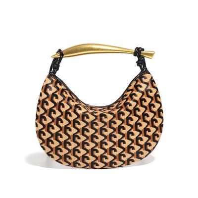 Autumn and Winter Leather and Horsehair High-end Sardine Bag, Niche Fashion Single-shoulder Crossbody Bag, Retro Hand-held Women's Bag