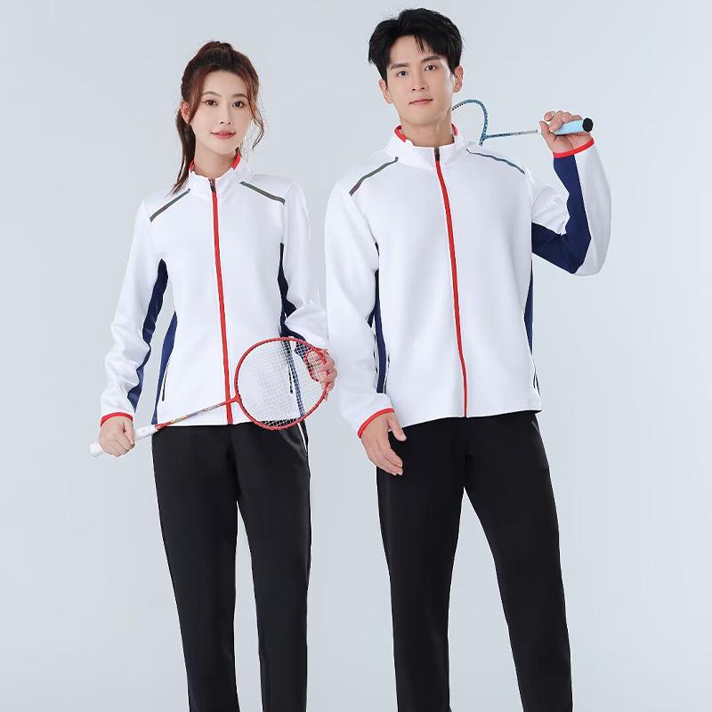 Unisex Autumn/Winter Badminton Clothing Set: Casual Sports Jacket, Team Uniform, Competition Outfit, and Cycling Jacket.