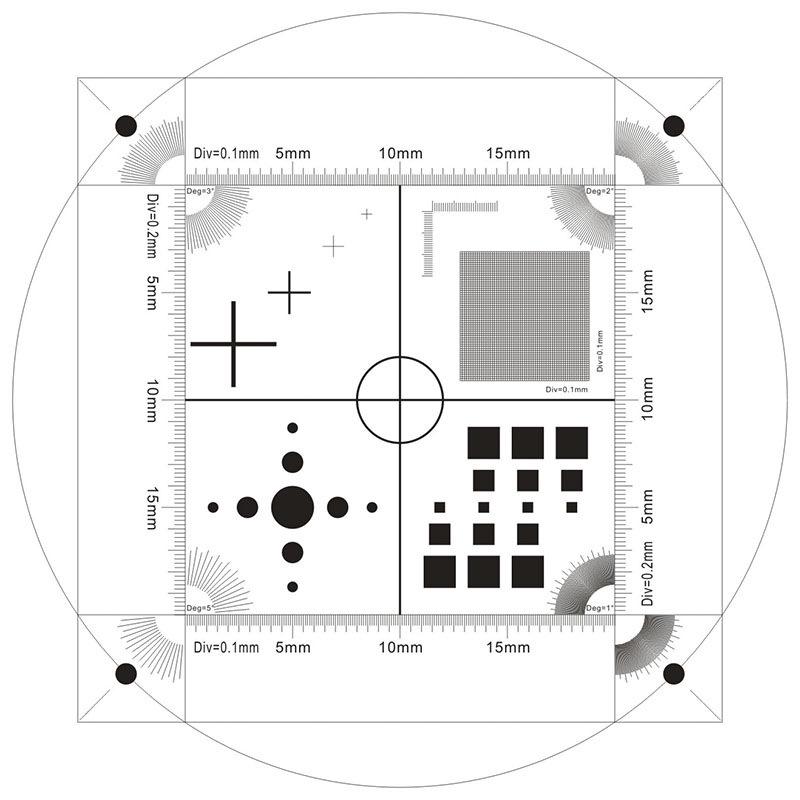 Micrometer Calibration Slide for Microscope - Precision Measuring Ruler Instrument