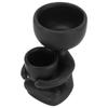 Plant Holder DIY Mini Cute Humanoid Black Ceramic Flower Pot for Flowers Succulents Household