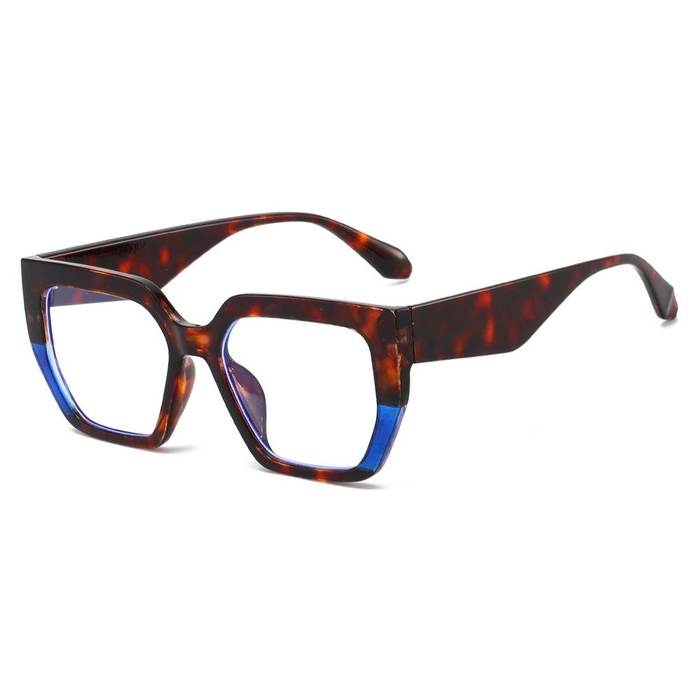 2025 New Arrival Concave Frame Square Sunglasses with Contrast Color Oversized Retro Chic for Unisex with UV400 Lenses