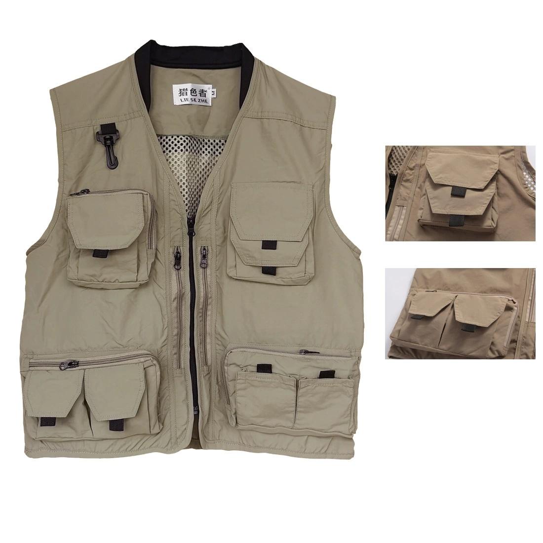 

Outdoor Fishing Vest Spring Summer Autumn Breathable Short Photographic Vest Multi-pocket Multi-functional Fishing Clothing S
