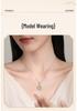 Tichiya S925 Sterling Silver Ping'an Buckle Necklace for Women - New Chinese Style Hetian Jade Clavicle Chain