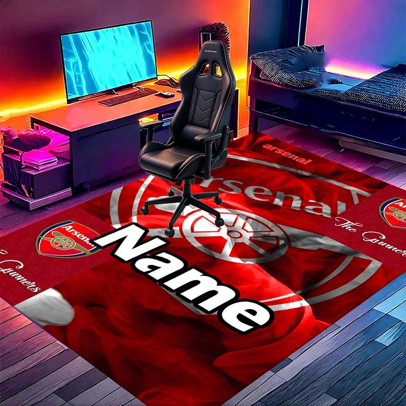 Custom Name Personalized Arsenal F.C Print Carpet, Versatile Home Decor Rug, for Playroom, Apartment, Balcony, Entryway, Hallway Gift