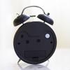 Classical Double Bells Metal Alarm Clock Quiet Nonticking Bright Night Lamp Dials Bedroom Clock for Heavy Sleepers