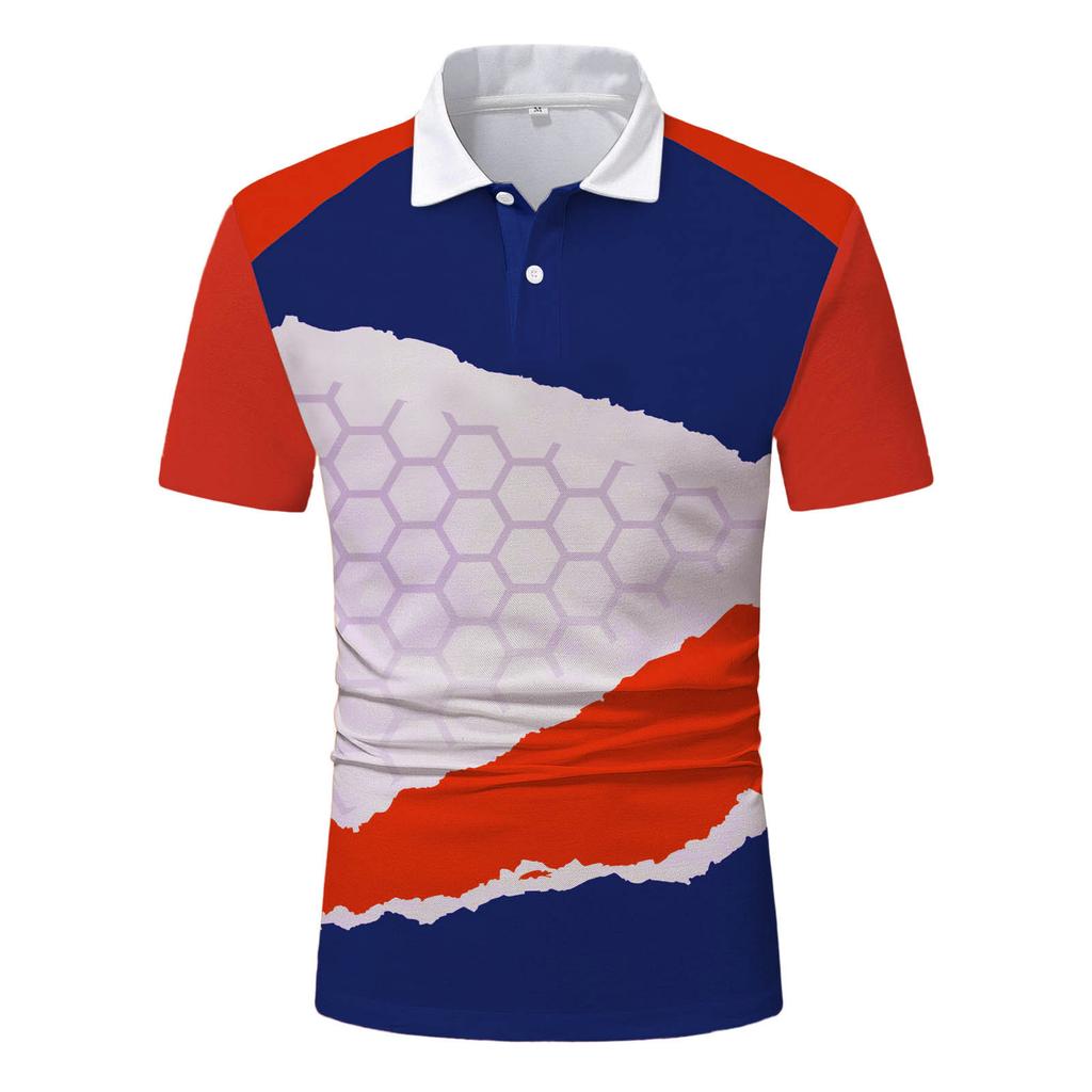 Modern short-sleeve polo shirt, casual and comfy daily wear.