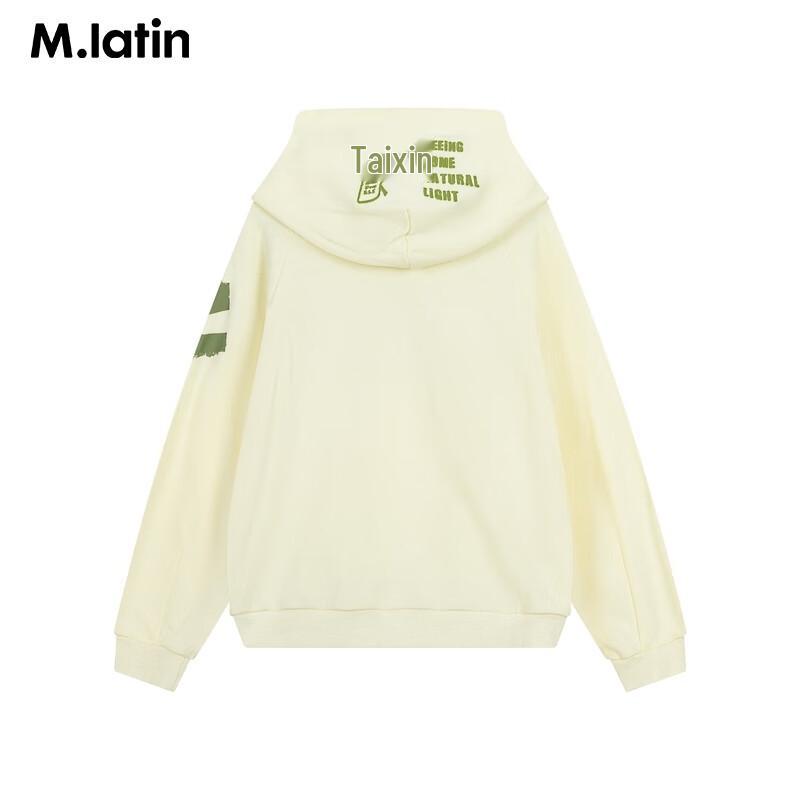 M.Latin Boys  Letter Print Hooded Sweatshirt 150