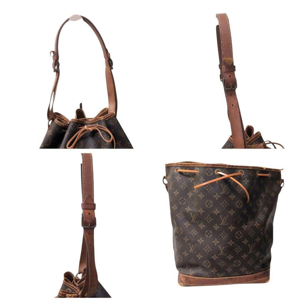 Louis Vuitton Noe   Monogram Shoulder Bag  Handbag  Drawstring Style, Brown   Authenticated  from  Japan