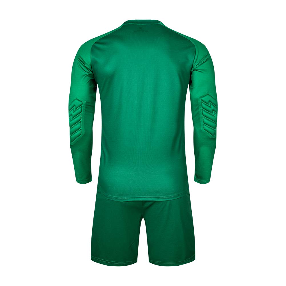 Kelme Junior Soccer Goalkeeper Training Set, Long Sleeve Shirt and Pants (Green, 140cm)